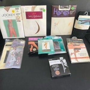 Hanes, Jockey and other hosiery and knee highs 17/$40
